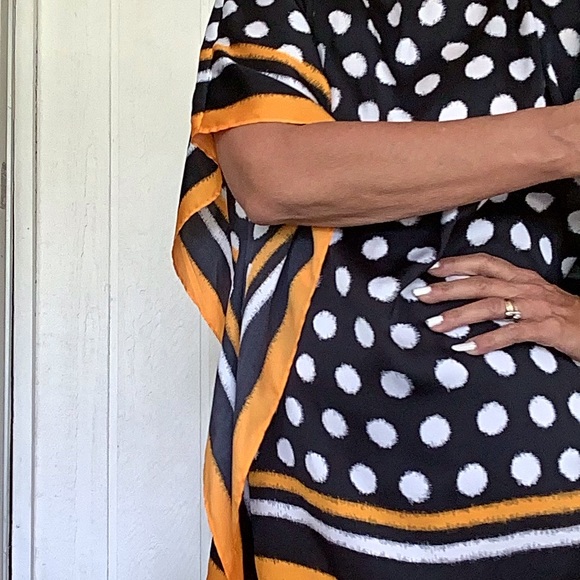 MICHAEL KORS KIMONO POLKA DOT TOP SMALL/MEDIUM - Picture 4 of 11